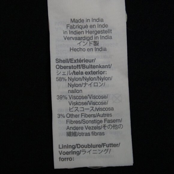 J. Crew Factory Women's Black Lace Overlay Short Sleeved Scoop Neck Top Size 2 - Picture 4 of 6